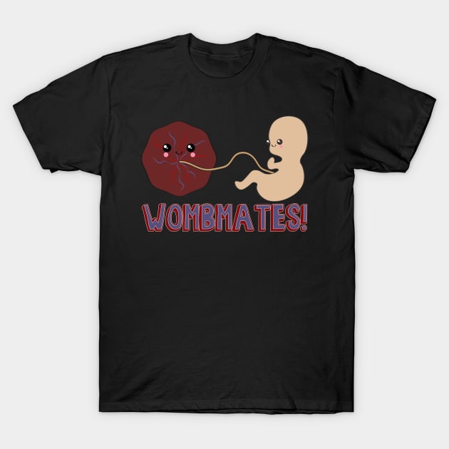WombMates (Version 2) T-Shirt by midwifesmarket